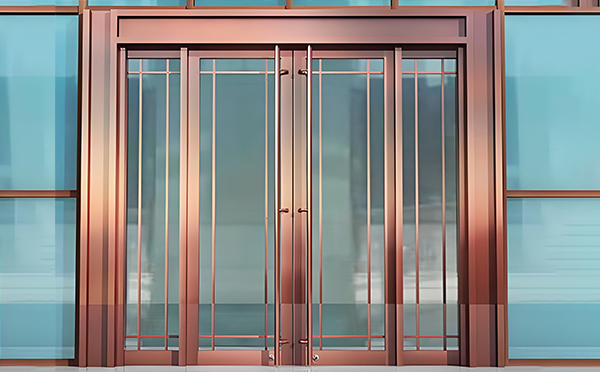 阿合奇玻璃地弹门